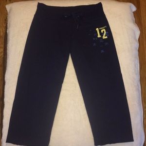 Blue Capri joggers. Size small